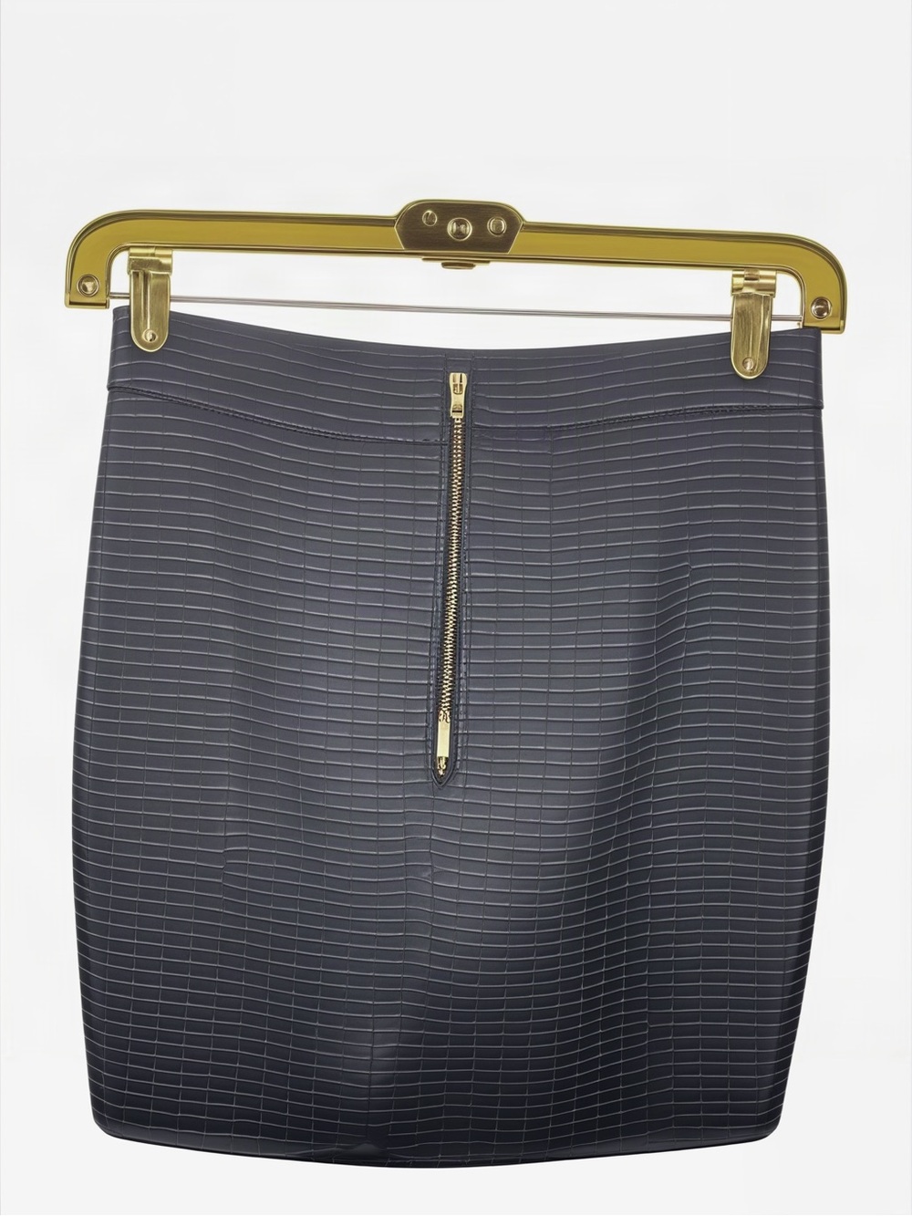 Classic Brand Very J Black Grid Pencil Skirt with Back Zipper